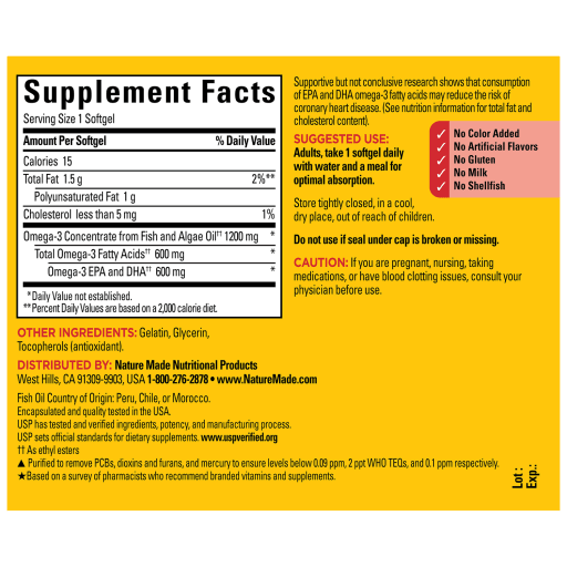 Omega 3 from Fish & Algae Oil