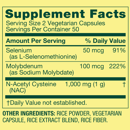 NAC  N-Acetyl Cysteine 1000mg