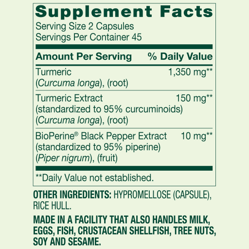 Turmeric Curcumin 1500 Mg