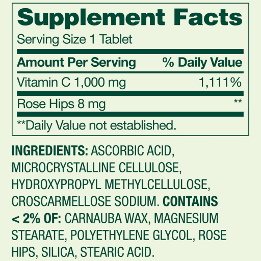Vitamin C 1000 mg with Rose Hips