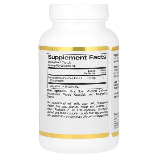 French Maritime Pine Bark Extract 100 mg