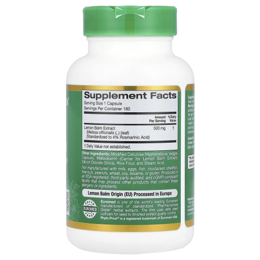 Lemon Balm 500 mg