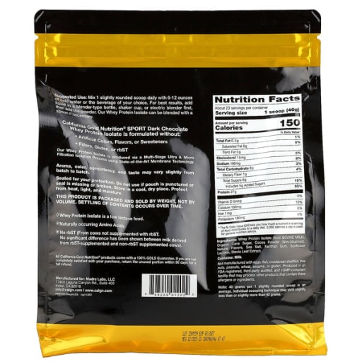 Whey Protein Isolate (Dark Chocolate)