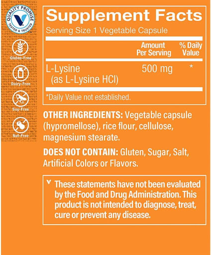 L-Lysine 500 mg