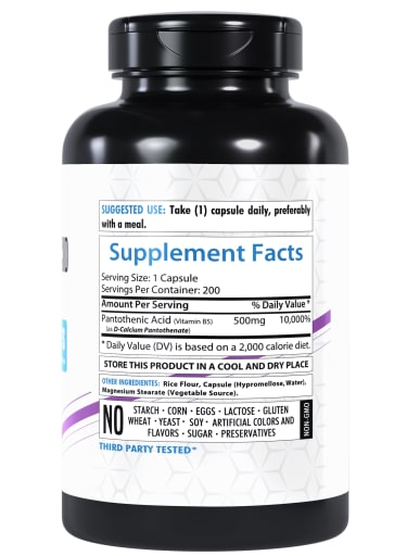 Pantothenic Acid 500 MG