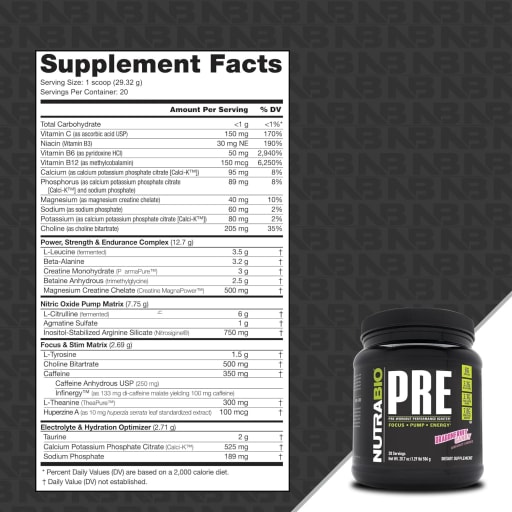 PRE Workout (Dragonfruit Candy)