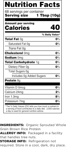 Sprouted Brown Rice Protein Powder