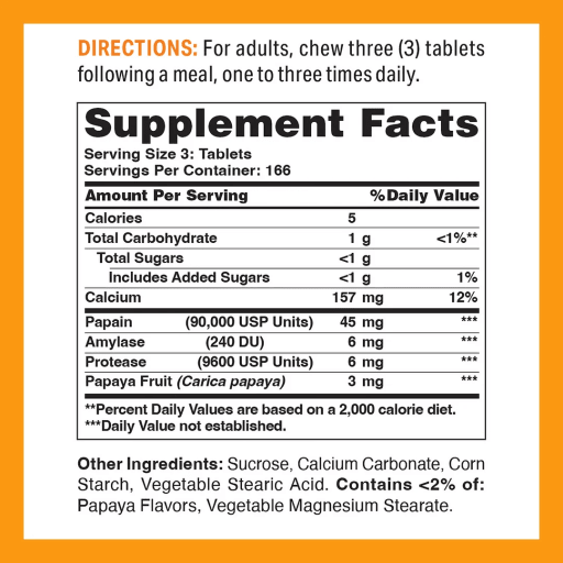 Papaya Enzyme Chewable