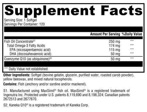 CoQmax Omega 50 mg
