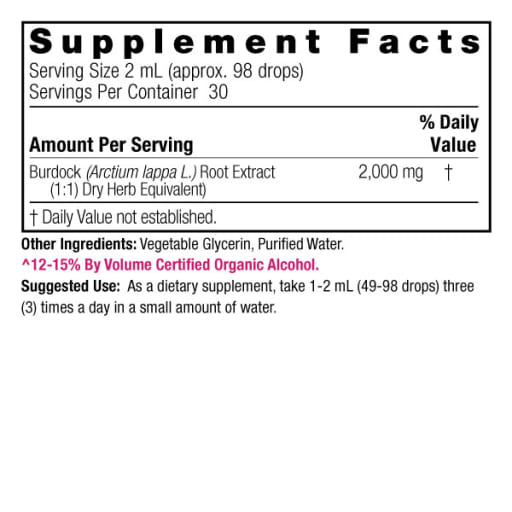 Burdock Root Low Alcohol