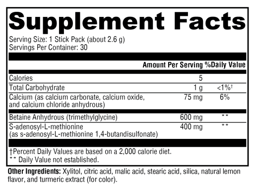 SAM-e & TMG (Natural Lemon Flavor)