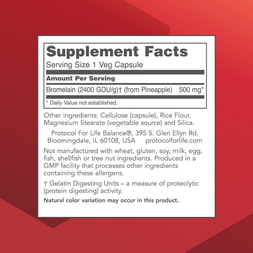 Bromelain 2400 GDU/g 500 mg