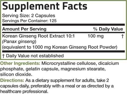 Korean Panax Ginseng