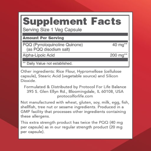 Extra Strength PQQ 40 mg