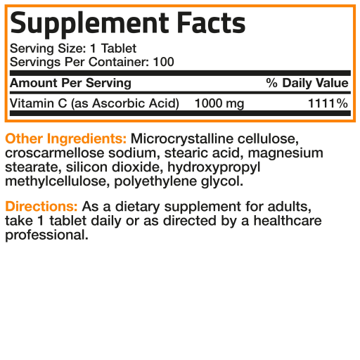 Vitamin C Pure Ascorbic Acid 1000 mg