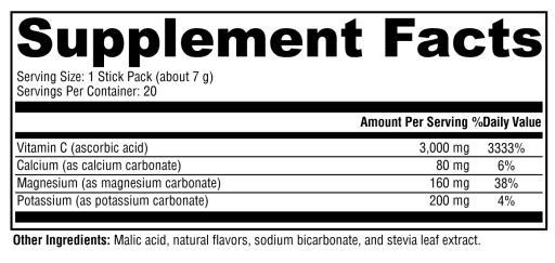 Buffered C Powder (Natural Fruit Punch Flavor)