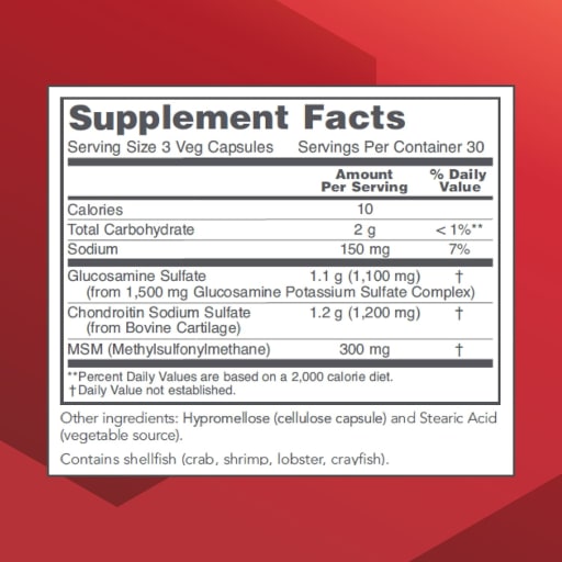 Glucosamine & Chondroitin With MSM