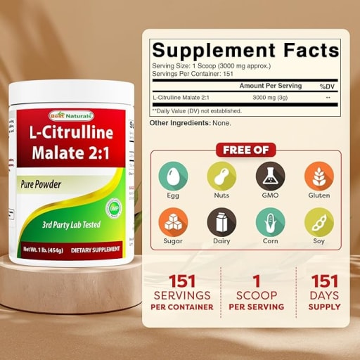 L-Citrulline Malate 2:1 Pure Powder