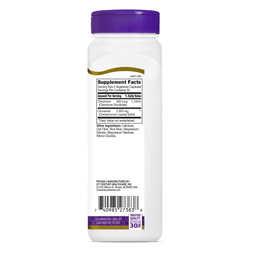 Cinnamon 2000 mg plus Chromium