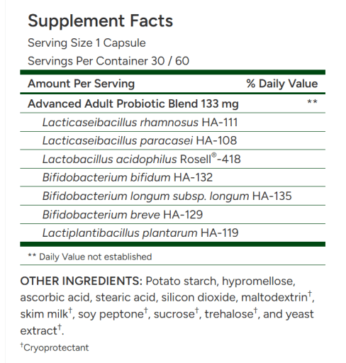 Advanced Adult's Probiotic 34 Billion Cells