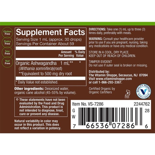 Full Spectrum Organic Ashwagandha