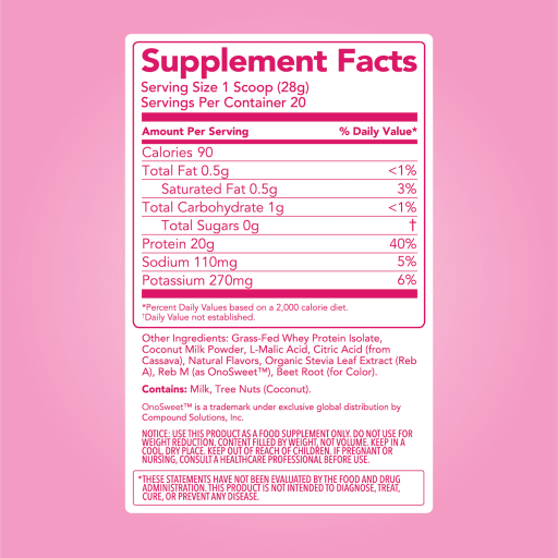 Clear Protein Powder (Pink Burst)