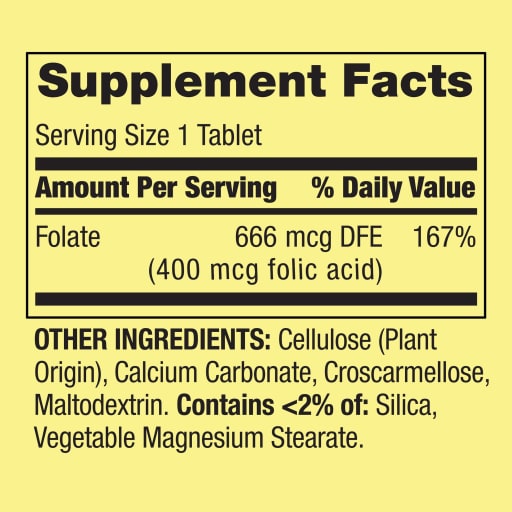 Folic Acid 400 mcg
