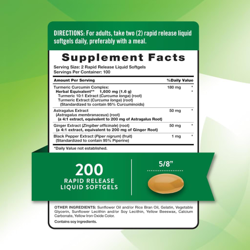 Turmeric Curcumin 1600 mg