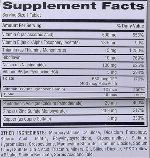 Multivitamin with Zinc Stress Formula