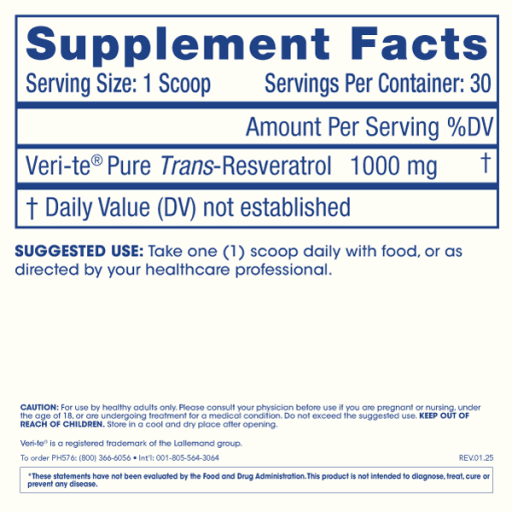 Pure Trans-Resveratrol Micronized Powder