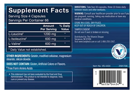 BCAA 2:1:1 Ratio