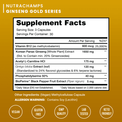Korean Panax Ginseng & Ginkgo Biloba