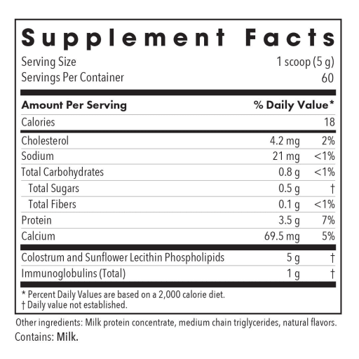 Phospholipid Colostrum with Sunflower Phospholipids