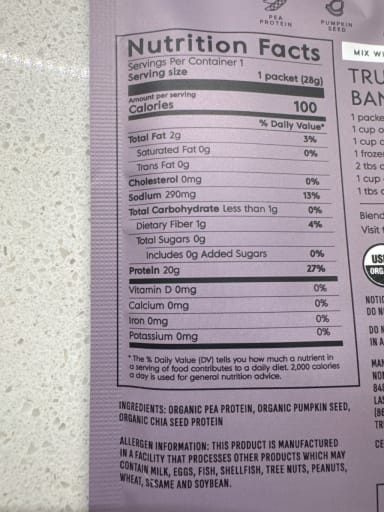 Plant Based Protein (Unflavored)