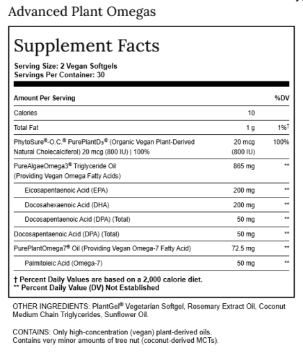 Advanced Plant Omegas