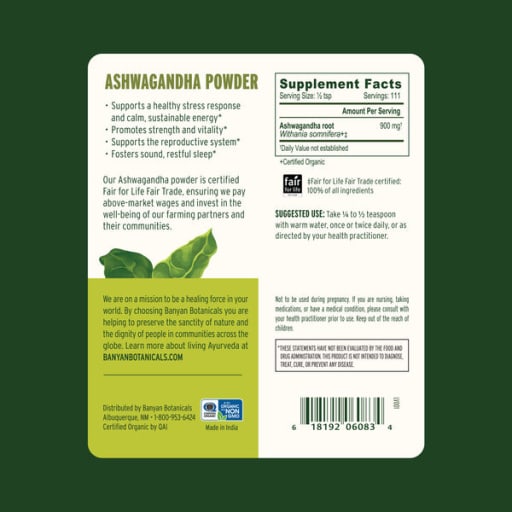 Organic Ashwagandha