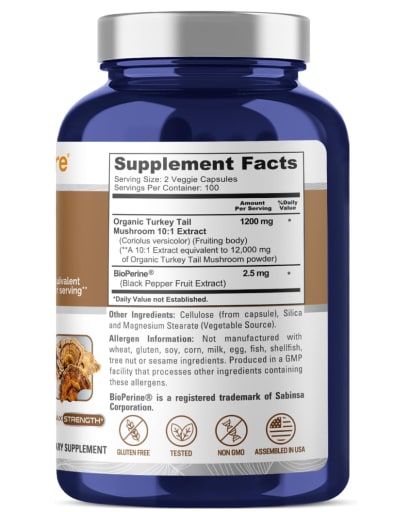 Turkey Tail Mushroom 12,000 mg