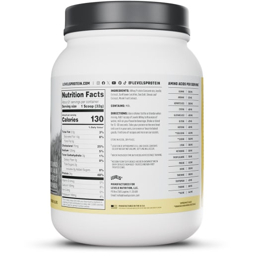Grass Fed Whey Protein (Vanilla Bean)