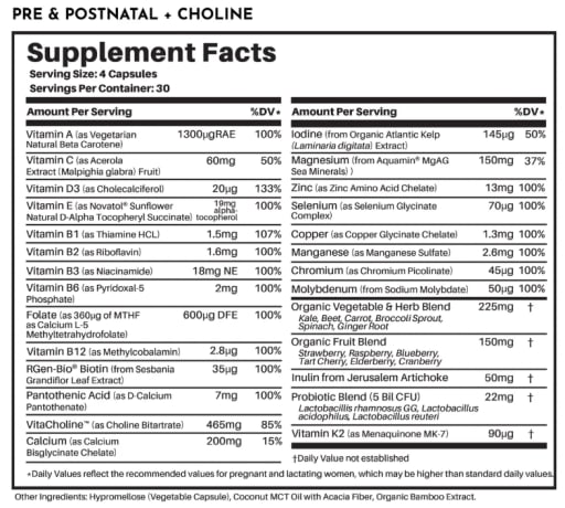 Pre & Postnatal + Choline
