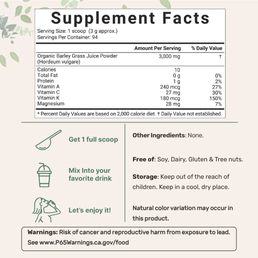 Barley Grass Juice Powder