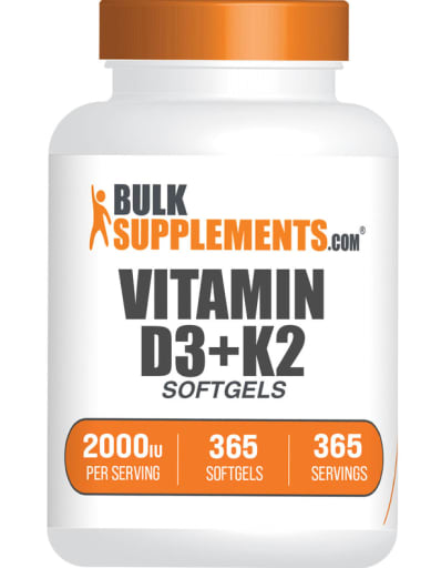 Vitamin D3 + Vitamin K2 Softgels 2000 IU