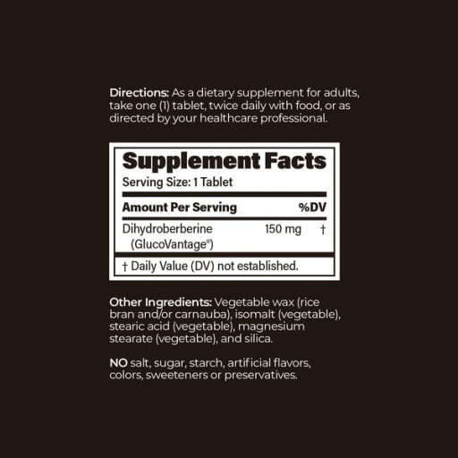 Dihydroberberine SR 150 mg