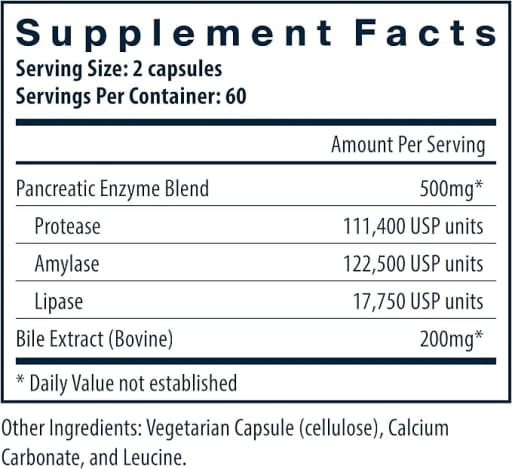 Pancreatin & Ox Bile Extract