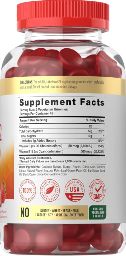 Vitamin D3 + B12 Gummies