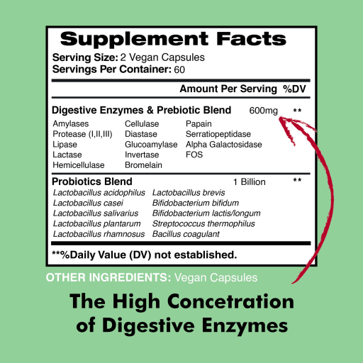 Digestive Enzymes Plus Probiotics & Prebiotics