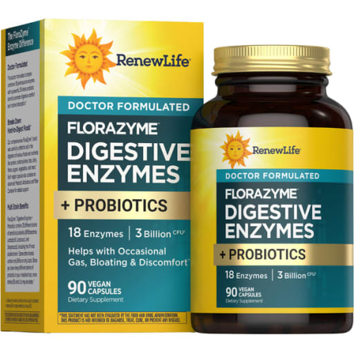 FloraZyme Digestive Enzymes + Probiotics