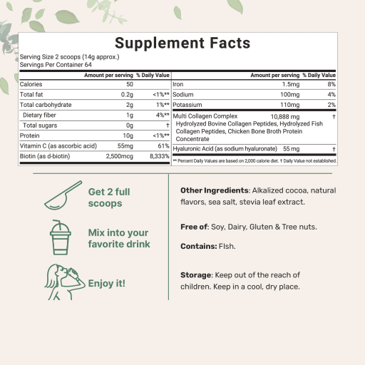 Multi Collagen Peptides (Chocolate)