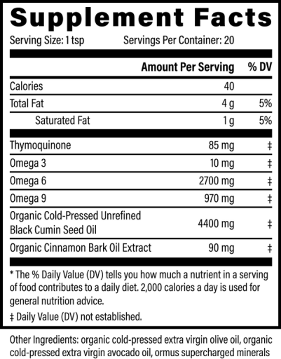 Microsomal Black Seed Oil