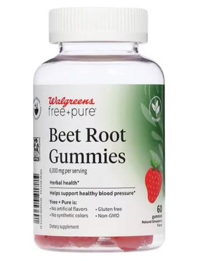 Free+Pure Beet Root Gummies