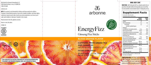 EnergyFizz Ginseng Fizz Sticks (Blood Orange)